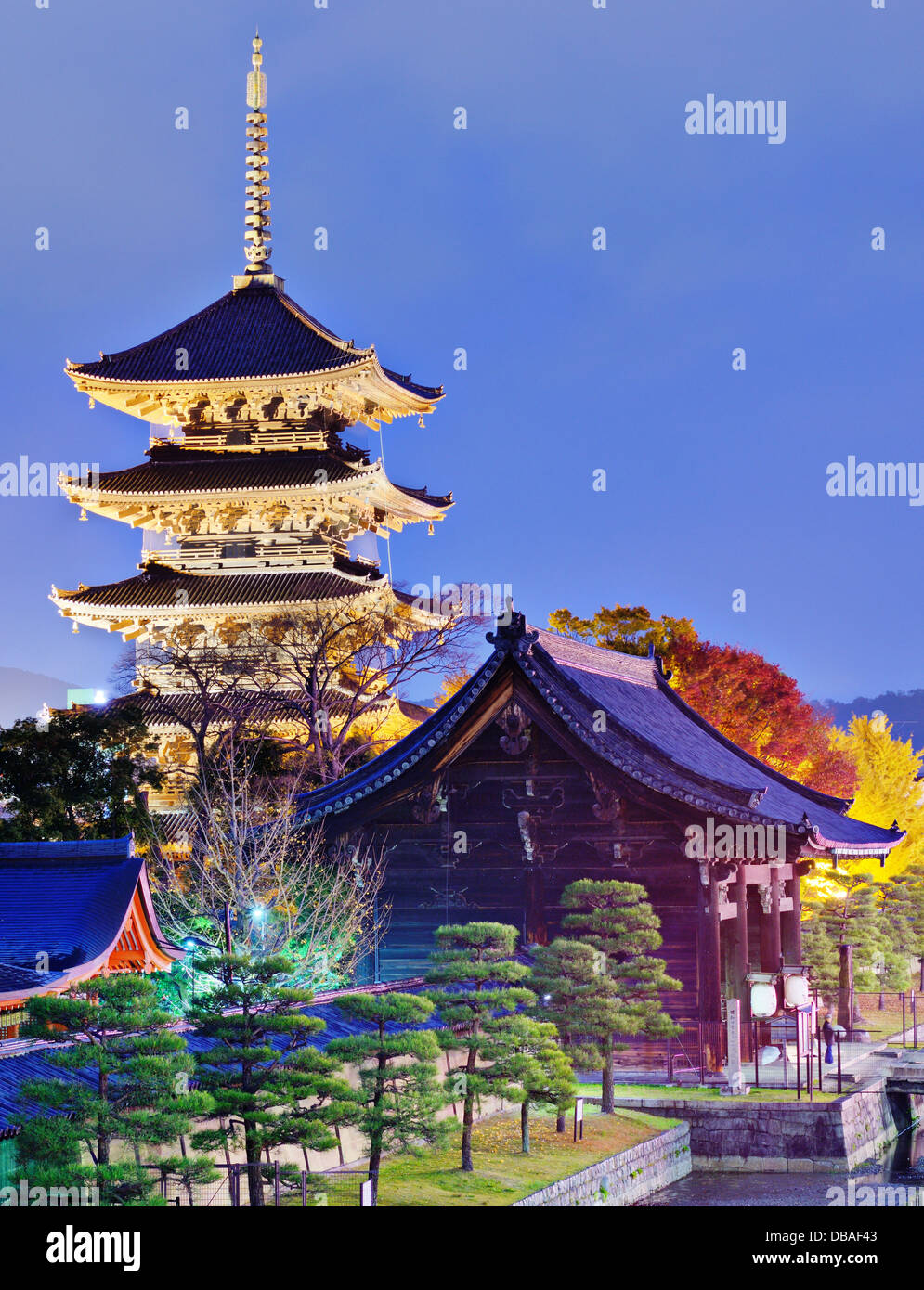 Toji Pagoda in Kotyo, Giappone. Foto Stock