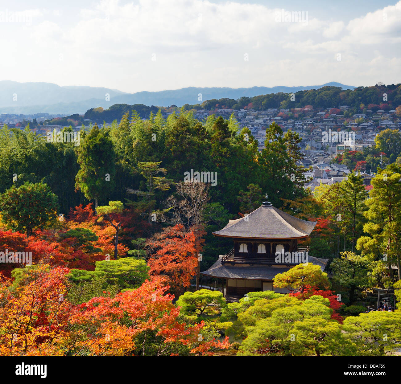 Ginkaku-ji il tempio di Kyoto, Giappone durante la stagione autunnale. nov 19 Foto Stock