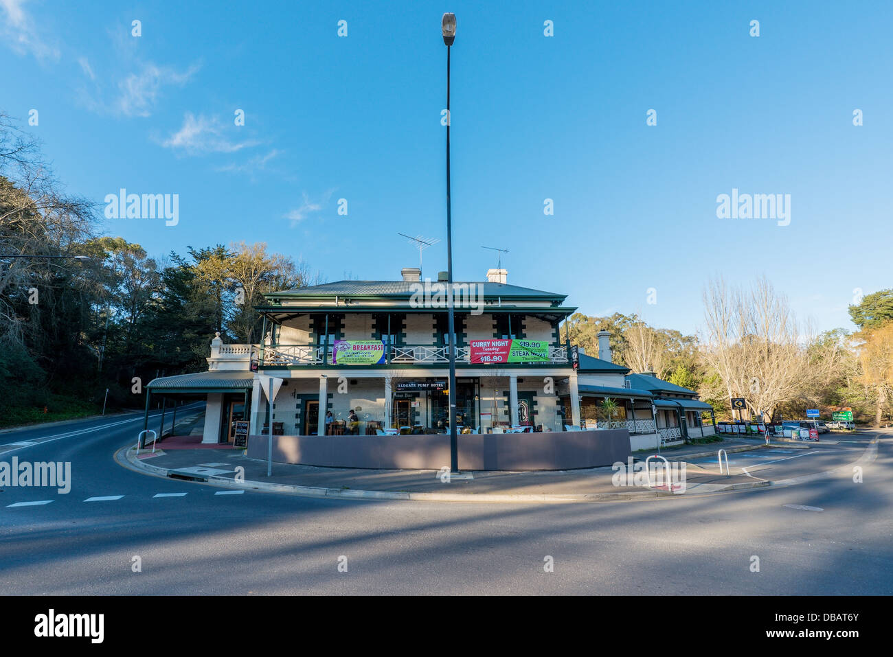 La pompa di Aldgate hotel nella strada principale di Aldgate Sud Australia Foto Stock