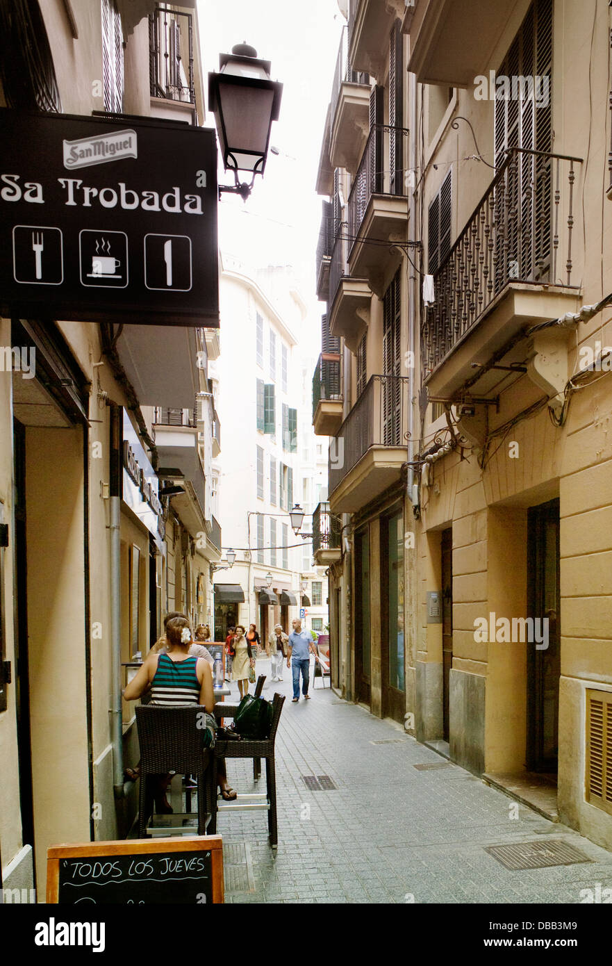 Carrer Paraires, Palma de Mallorca Foto Stock