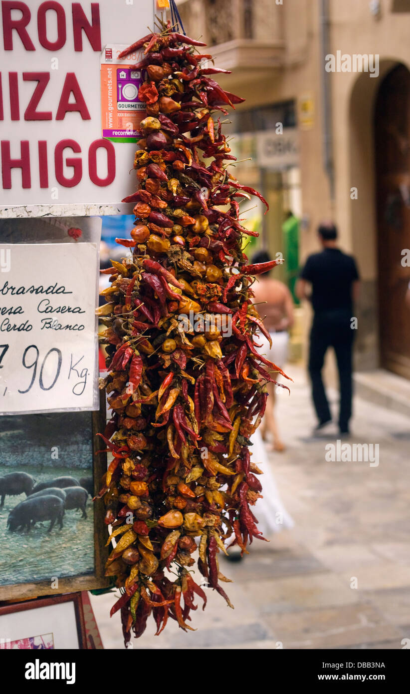 Chilie Pepers, Palma di Maiorca, Spagna Foto Stock