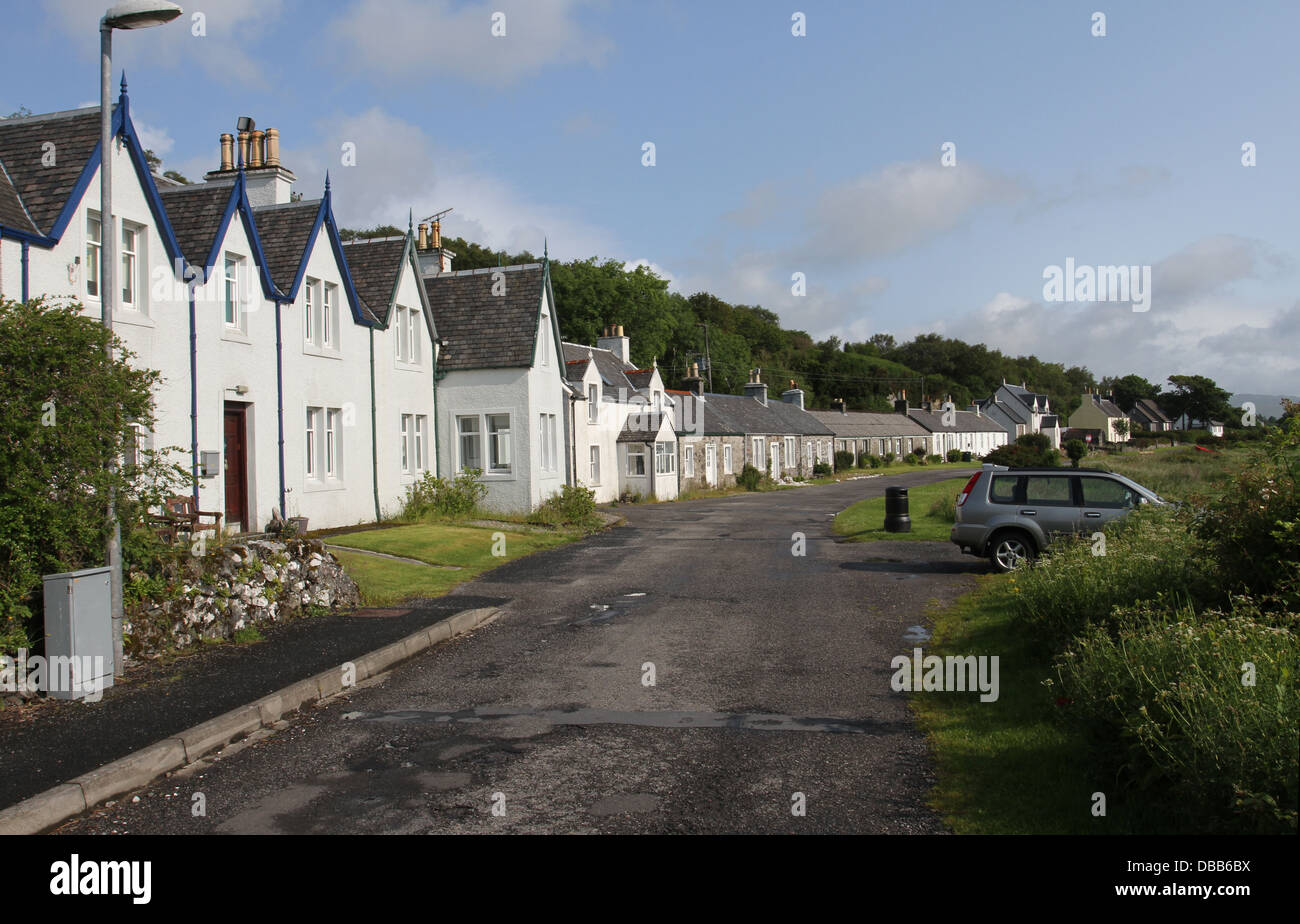 Craighouse street scene isle of Jura Scozia Luglio 2013 Foto Stock