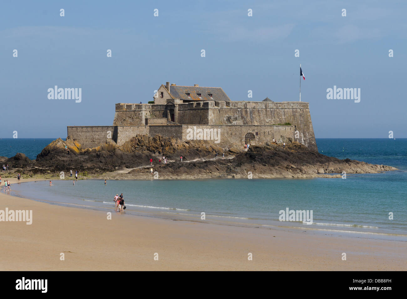 Francia Bretagna, St.Malo Fort National Foto Stock
