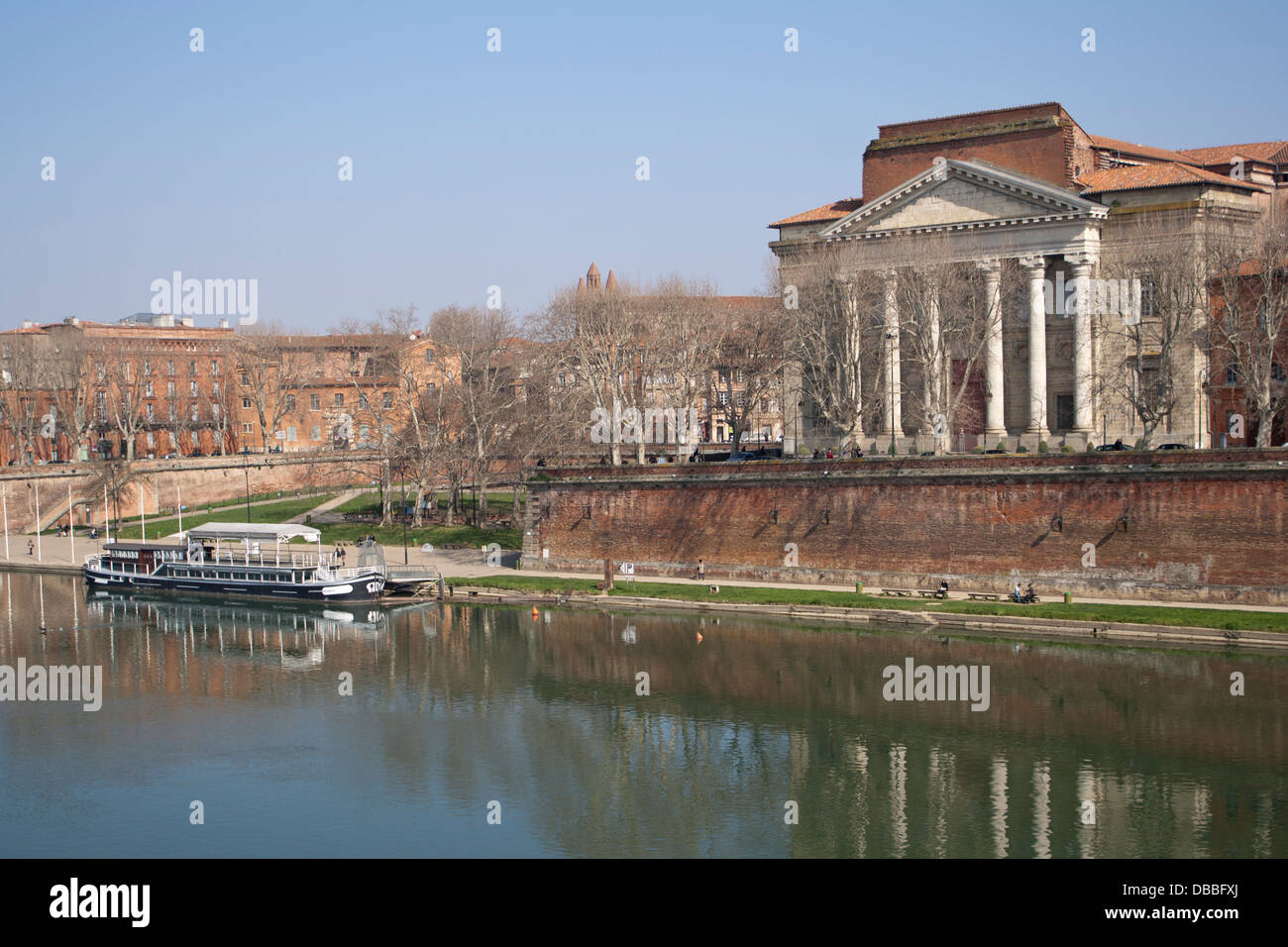 Vista del quay della Daurade a Tolosa, Francia. Foto Stock
