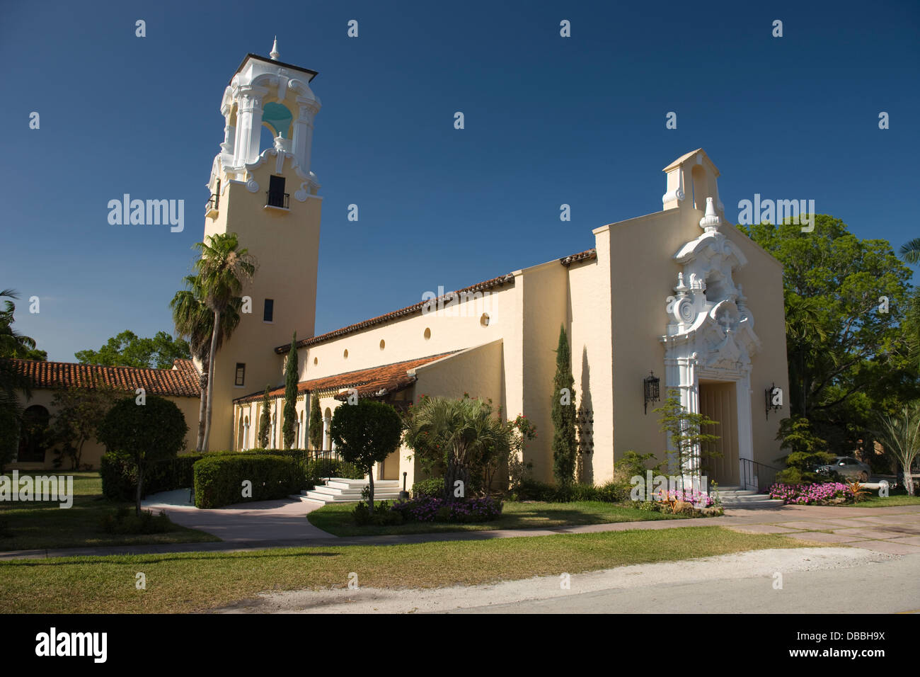 CORAL GABLES CONGREGATIONAL CHURCH (©KEIHNEL & ELLIOT 1923) CORAL GABLES FLORIDA USA Foto Stock