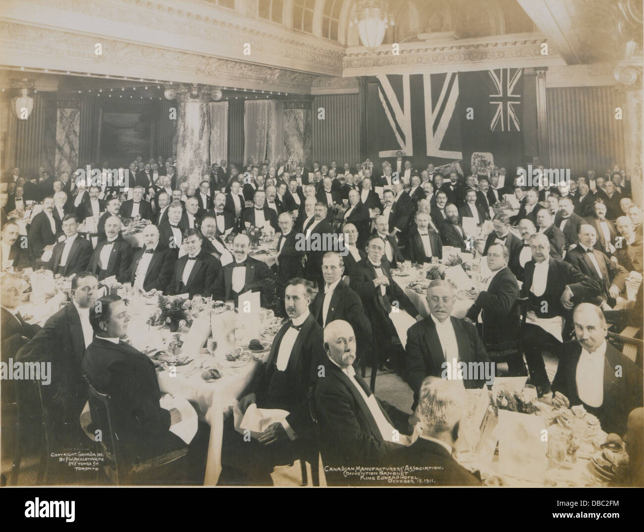 I produttori canadesi' Association convention, banchetti King Edward Hotel, 12 ottobre 1911 (HS85-10-24536) Foto Stock