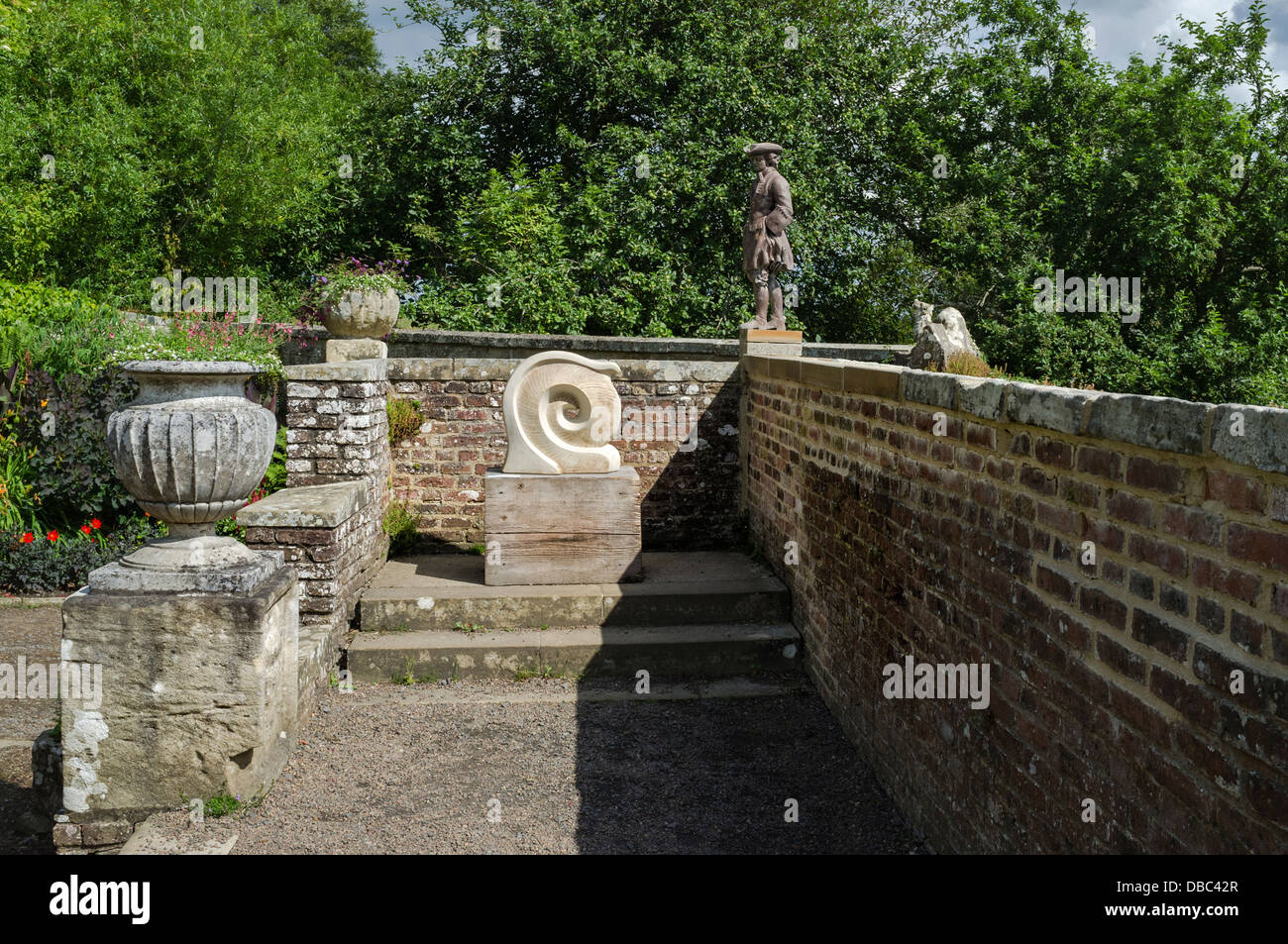 Wallington Walled Garden Foto Stock