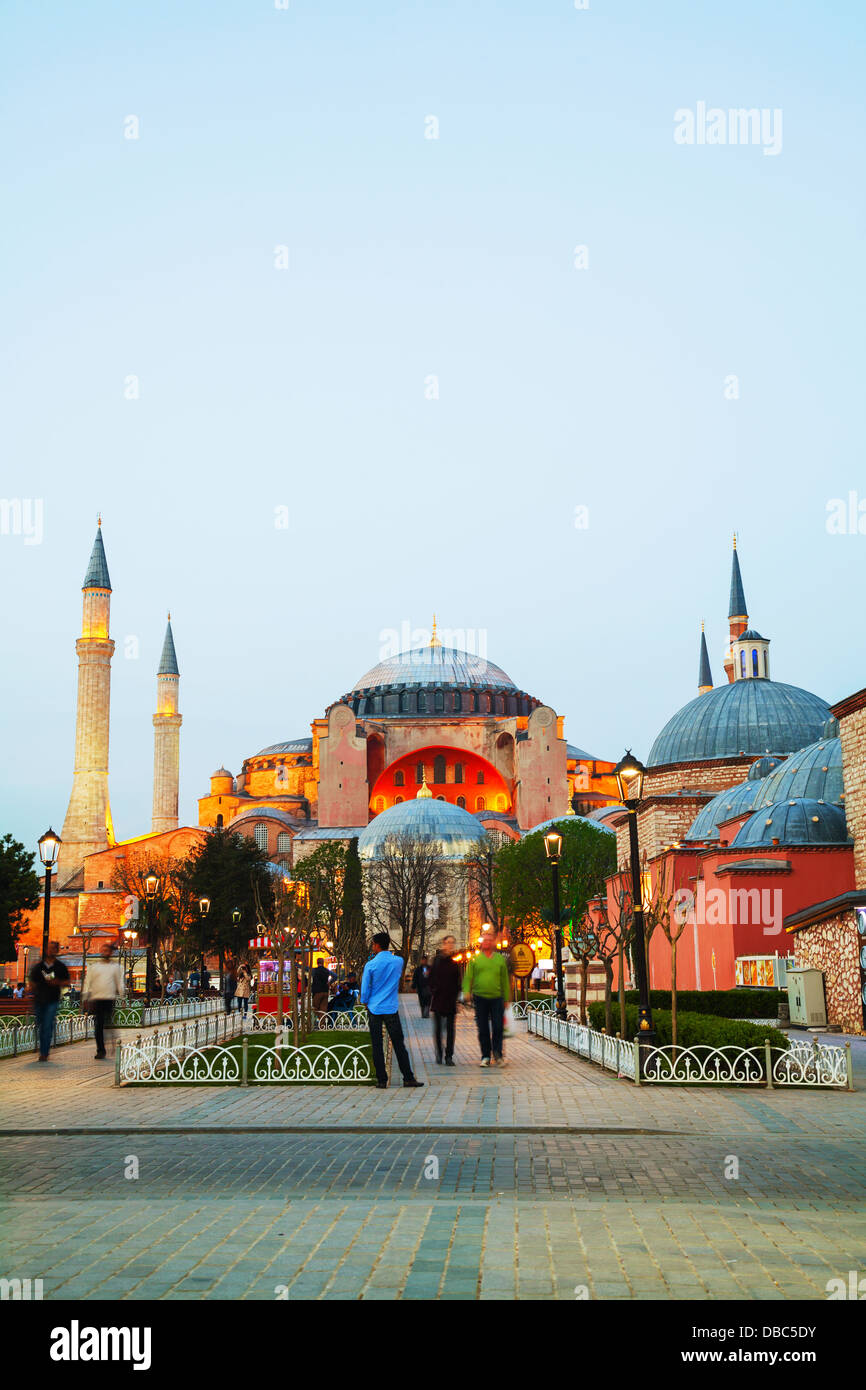 Hagia Sophia in Istanbul. Hagia Sophia è un ex ortodossi basilica patriarcale (chiesa), più tardi una moschea, e ora un museo. Foto Stock