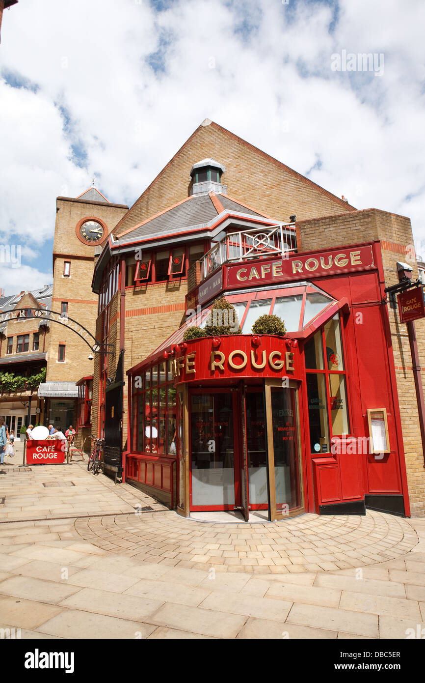 Cafe Rouge in Kensington Londra Foto Stock