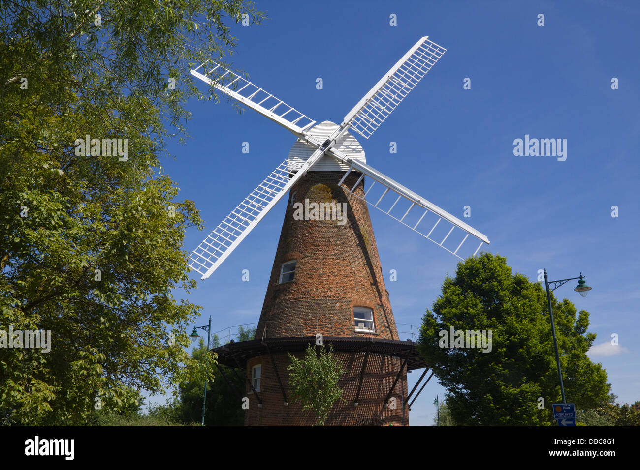 Mulino a vento, Rayleigh Essex Il Grade ii Listed Foto Stock
