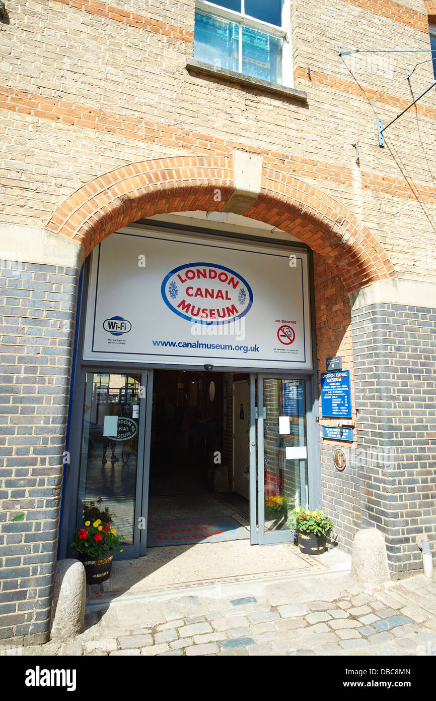 London Canal Museum New Wharf Road Kings Cross London REGNO UNITO Foto Stock