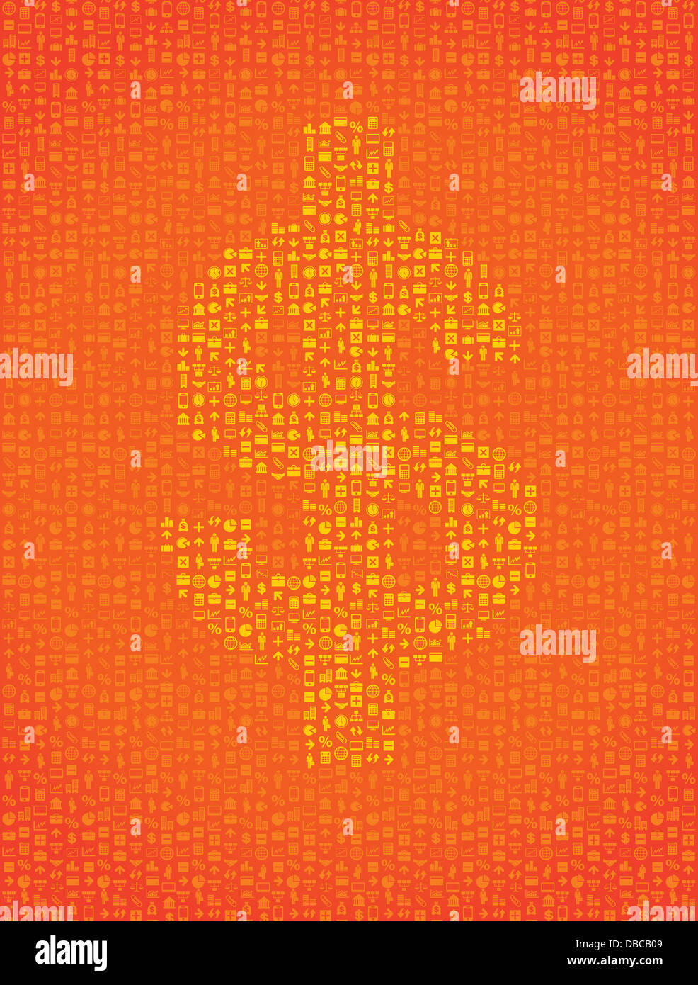 Immagine illustrativa del dollaro che rappresentano imprese meccanica Foto Stock