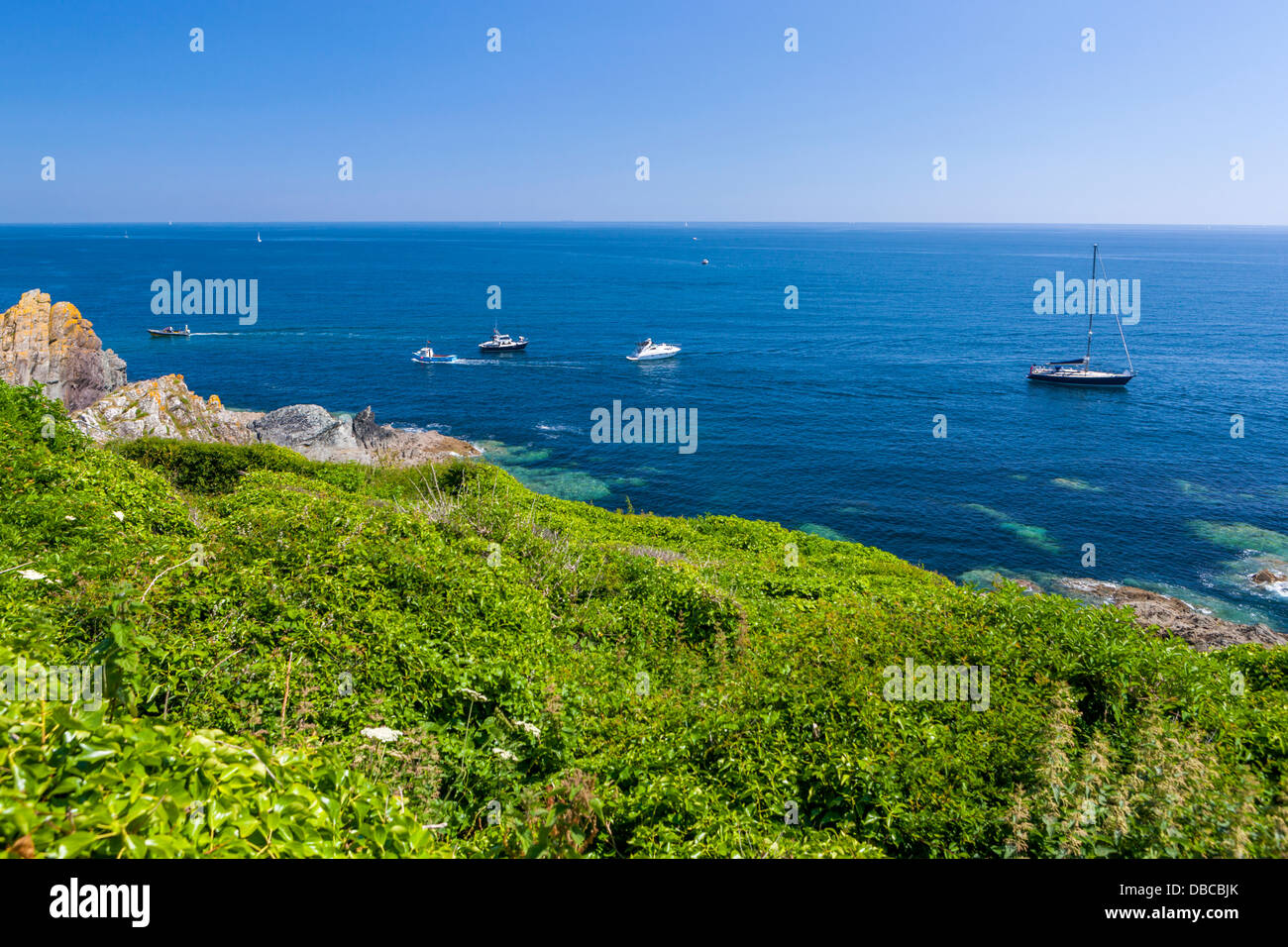 Il villaggio costiero di Polperro in Cornovaglia, England, Regno Unito, Europa. Foto Stock
