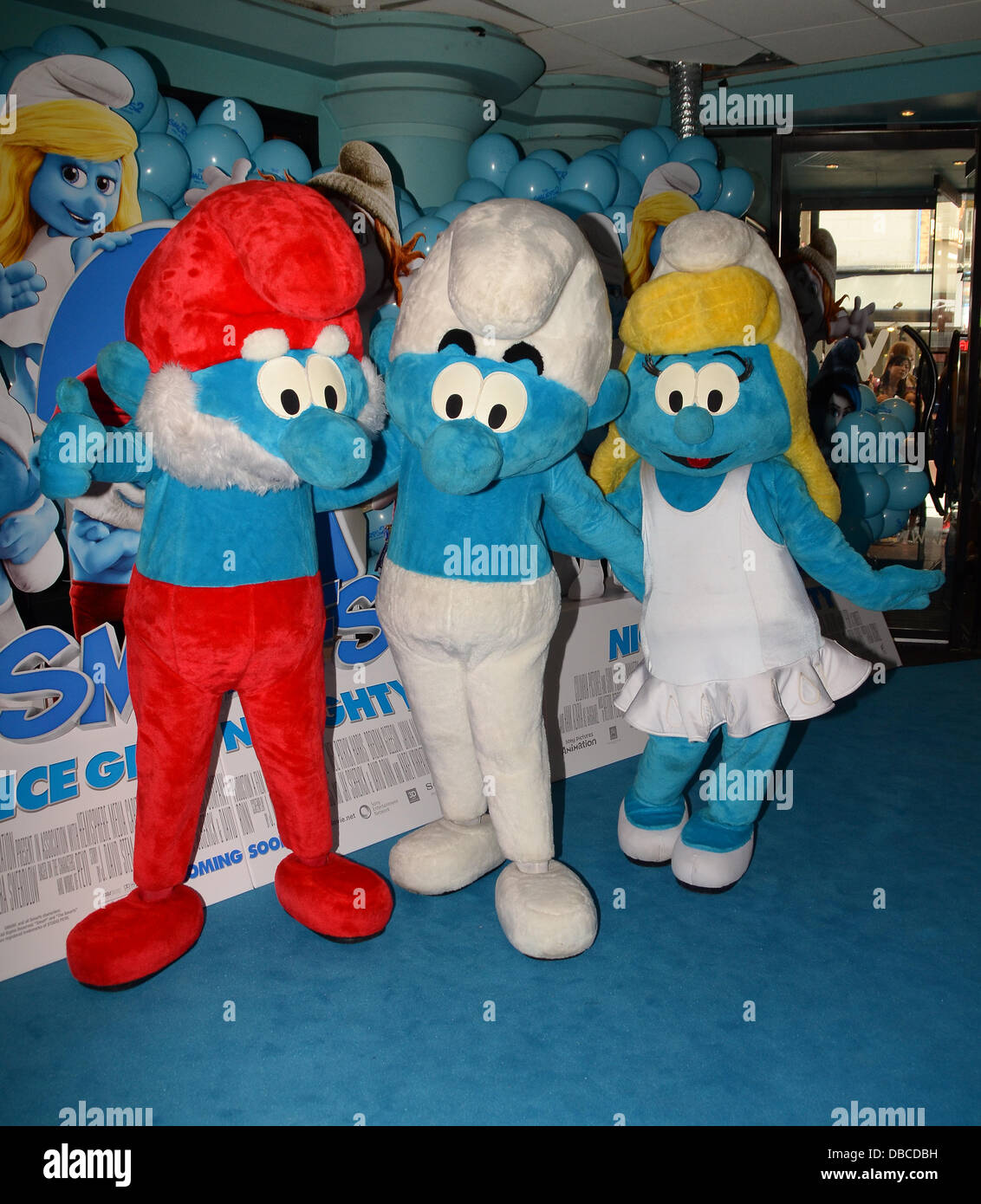 Londra, Regno Unito. 28 Luglio, 2013. Puffi 2 UK Premiere: VUE West End Leicester Square, Londra UK Credit: Duncan Penfold/Alamy Live News Foto Stock