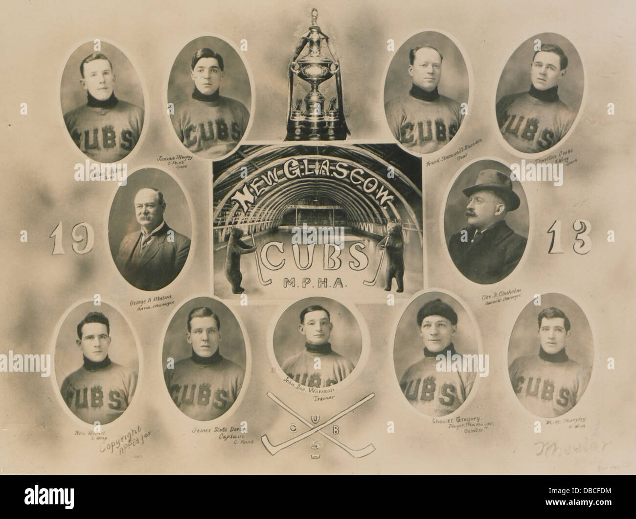 New Glasgow Cubs, le province marittime Hockey Association (HS85-10-26853) Foto Stock