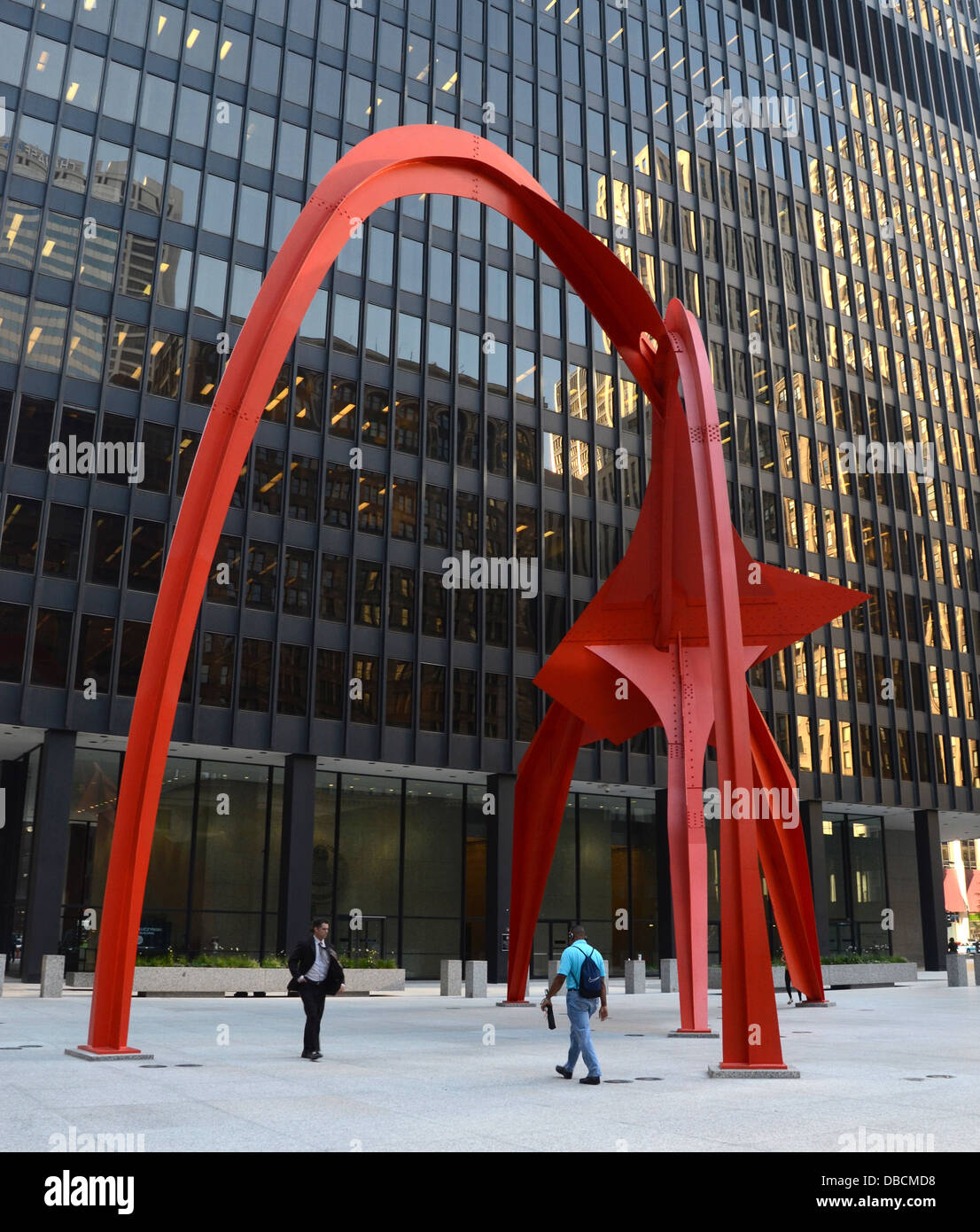 CHICAGO - 19 Luglio: Flamingo, in Federal Plaza a Chicago, è qui mostrato sulla luglio 19, 2013. Foto Stock