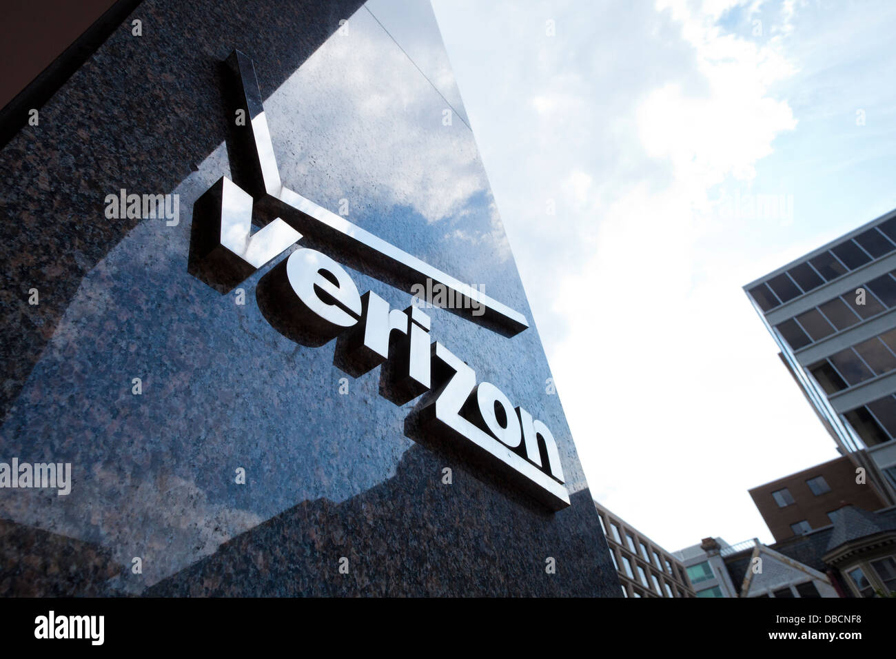 Segno di Verizon Foto Stock