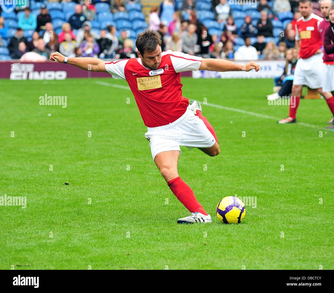 Mark Wright la celebrità Soccer torneo Sei tenuto a Turf Moor stadium Burnley, Inghilterra - 05.06.11 Foto Stock