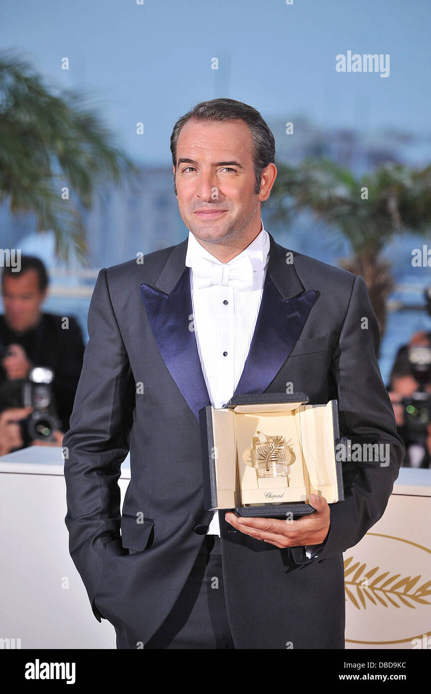 Jean Dujardin, 2011 Festival Internazionale del Cinema di Cannes - Palme d'Or vincitori Photocall Cannes, Francia - 22.05.11 Foto Stock