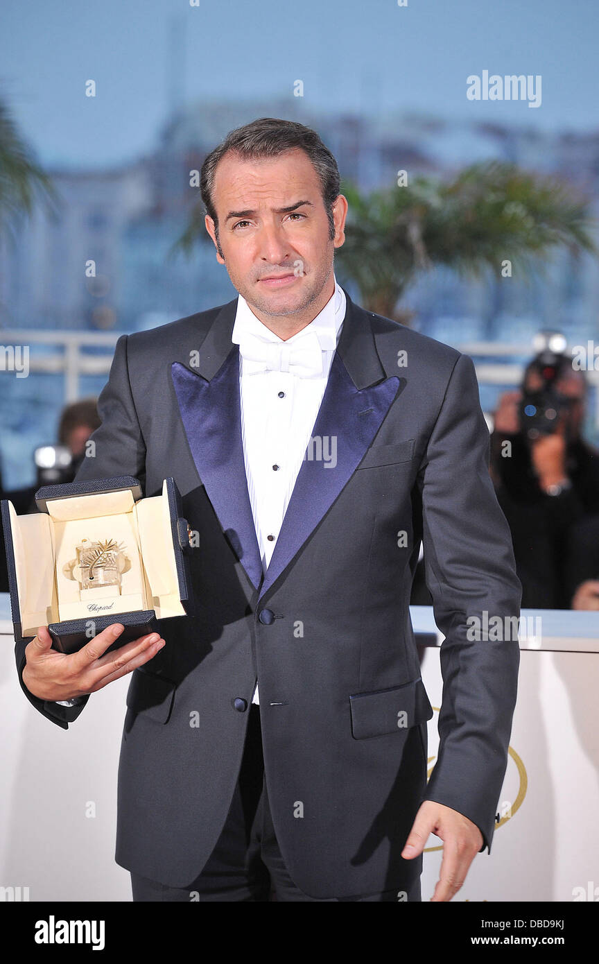 Jean Dujardin, 2011 Festival Internazionale del Cinema di Cannes - Palme d'Or vincitori Photocall Cannes, Francia - 22.05.11 Foto Stock