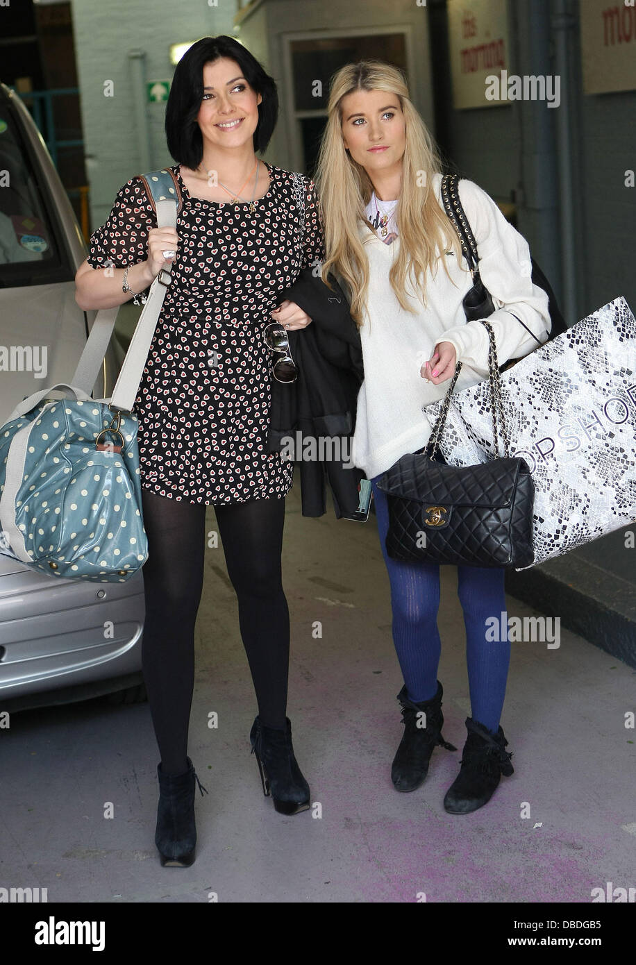 Kym Marsh e Charley Webb presso l'ITV Studios di Londra - Inghilterra - 24.05.11 Foto Stock