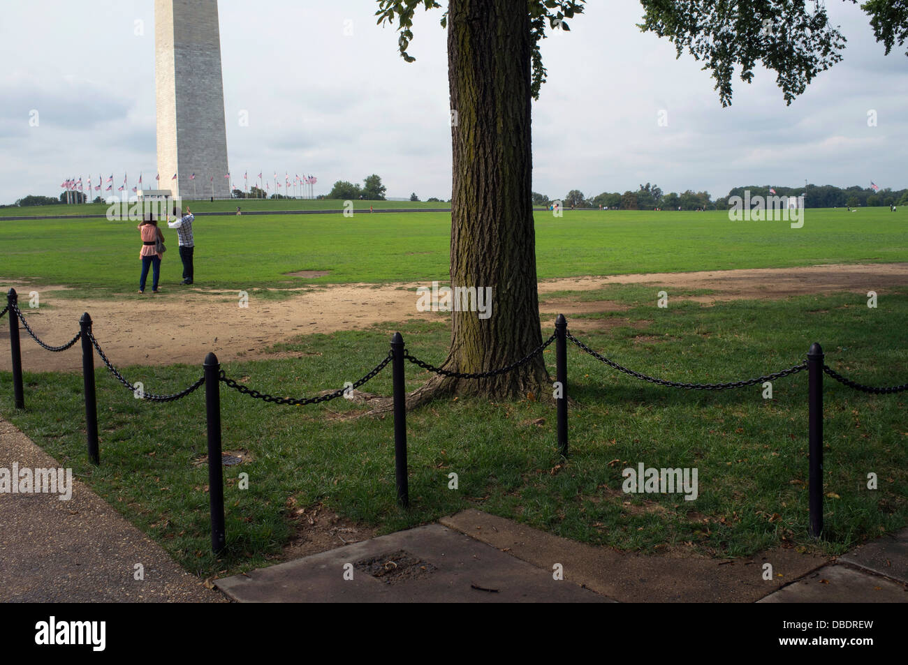 Il Monumento di Washington, Washington DC. Foto Stock