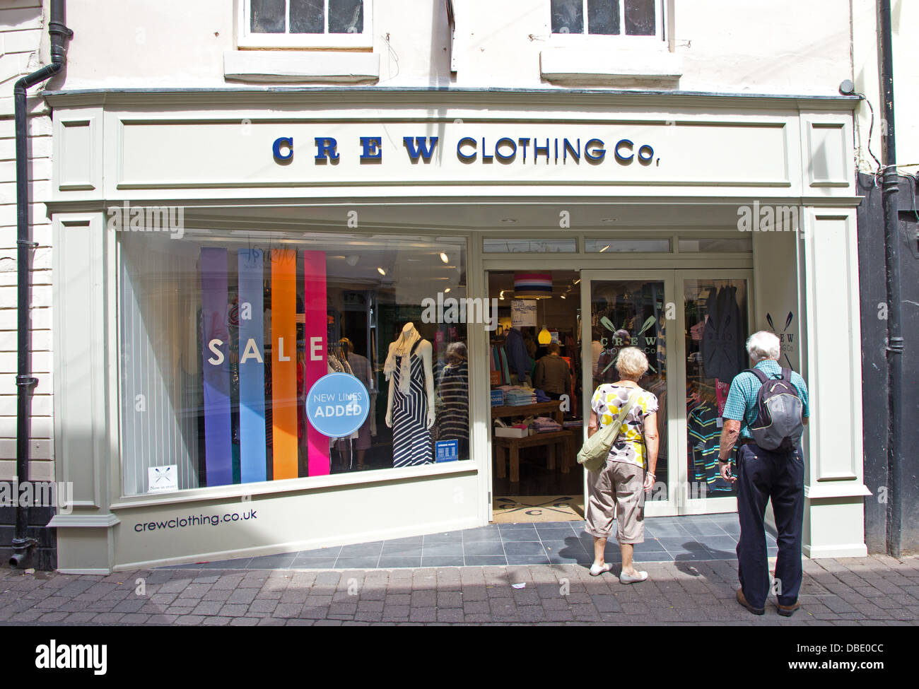 Equipaggio Abbigliamento Co shop, Ludlow Foto Stock