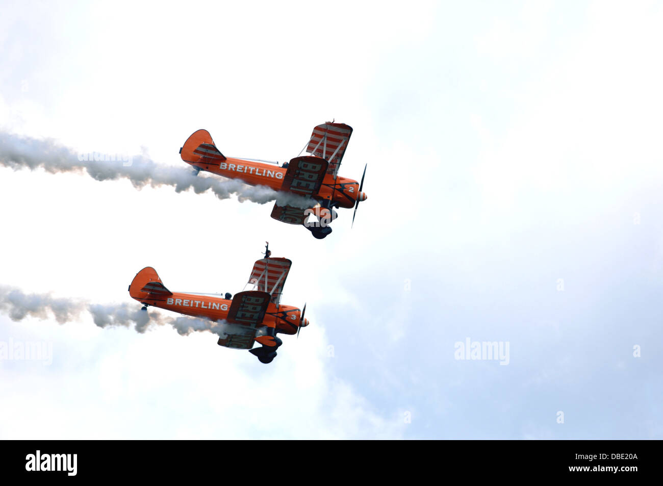 Breitling wingwalkers in Scozia il Museo del Volo Airshow 2013 Foto Stock