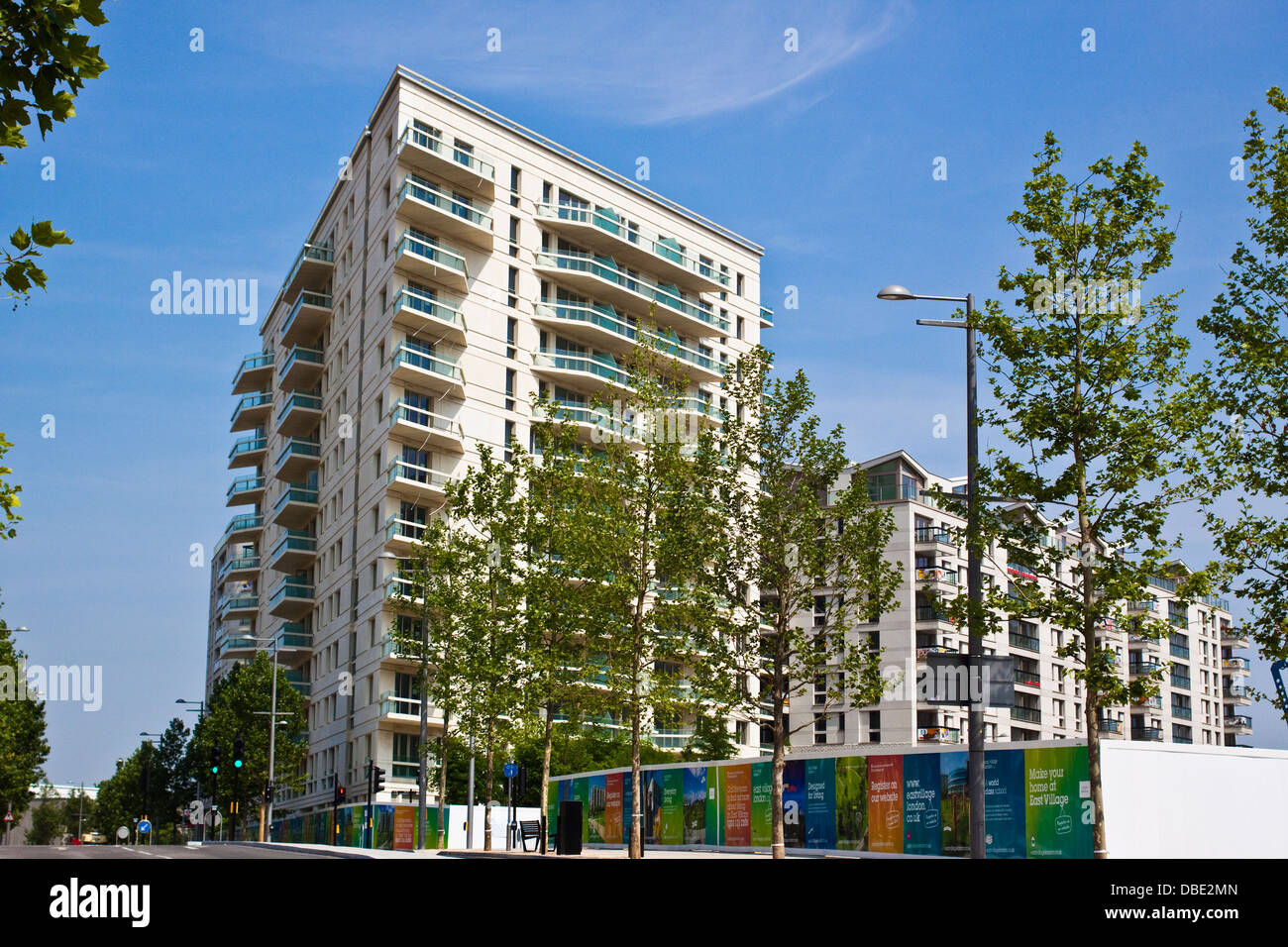 Nuovo alloggiamento dello sviluppo presso East Village E20 sull'ex villaggio olimpico sito, Stratford London Foto Stock
