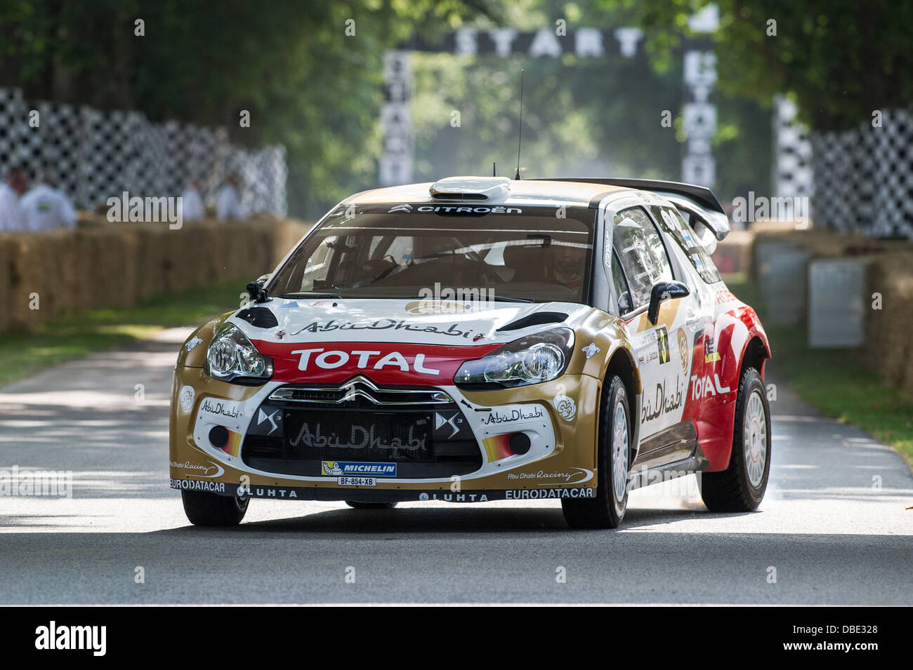 Chichester, Regno Unito - Luglio 2013: Citroen DS3 WRC in azione al Festival di Goodwood di velocità sulla luglio 13, 2013. Foto Stock