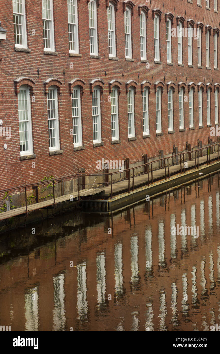 Boott Cotton Mills Museum di Lowell MA Foto Stock