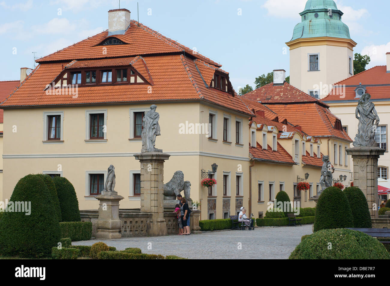 Zamek Ksiaz Schloss Furstenstein Bassa Slesia Hochberg von Pless residenza di famiglia Foto Stock