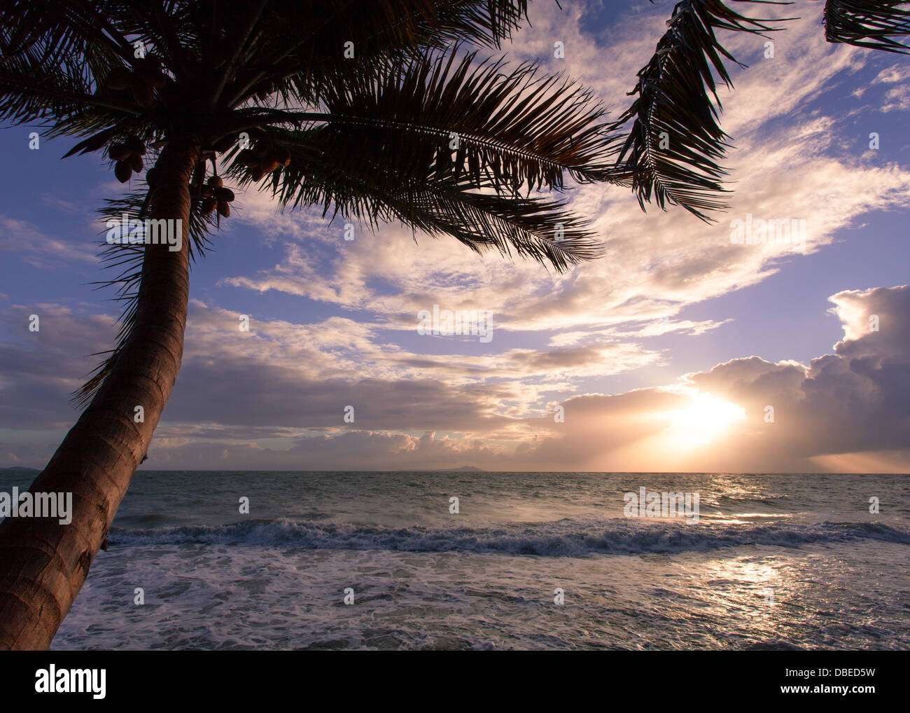 Sunrise a Las Palmas, Humacao, Puerto Rico. Foto Stock
