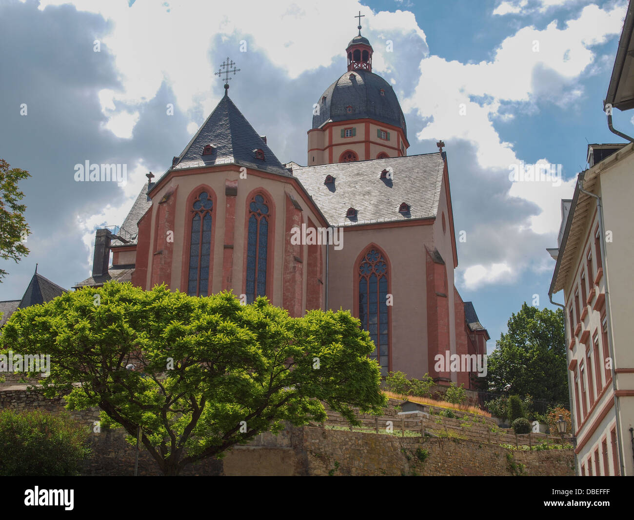 Santo Stefano chiesa a Magonza in Germania Foto Stock