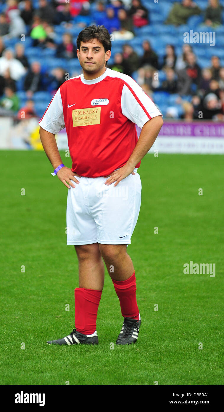 James Argent 'Arg " La celebrità Soccer torneo Sei tenuto a Turf Moor stadium Burnley, Inghilterra - 05.06.11 Foto Stock