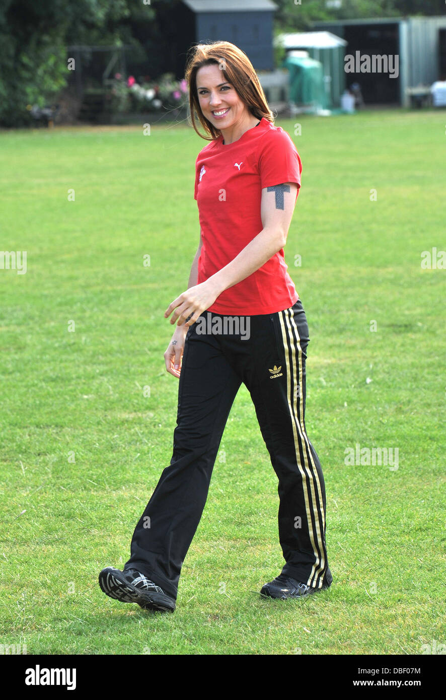 Melanie Chisholm, AKA Mel C Virgin Active London Triathlon - Photocall tenutosi a Virgin Active, Bromyard Avenue London, England - 07.06.11 Foto Stock