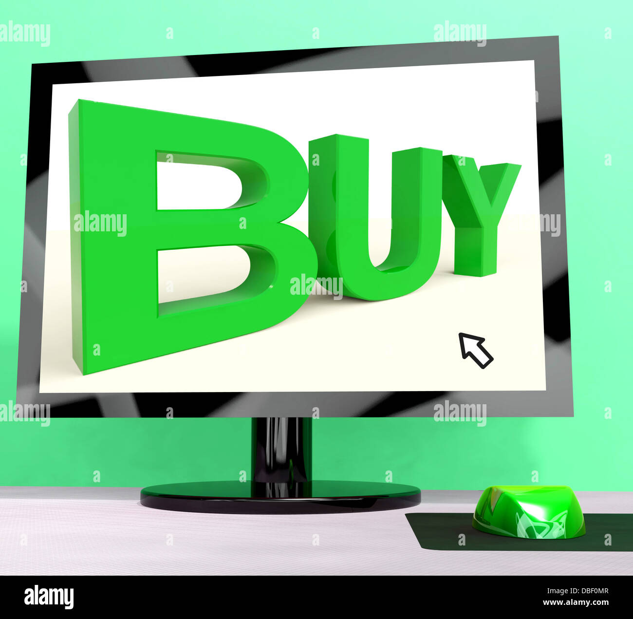 Acquista Word sul computer mostra il commercio o la vendita al dettaglio Foto Stock