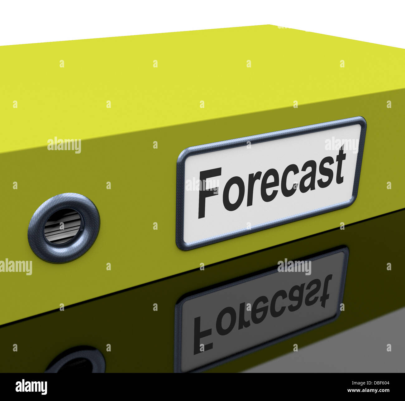 Meteo file mostra la direzione aziendale e gli obiettivi Foto Stock