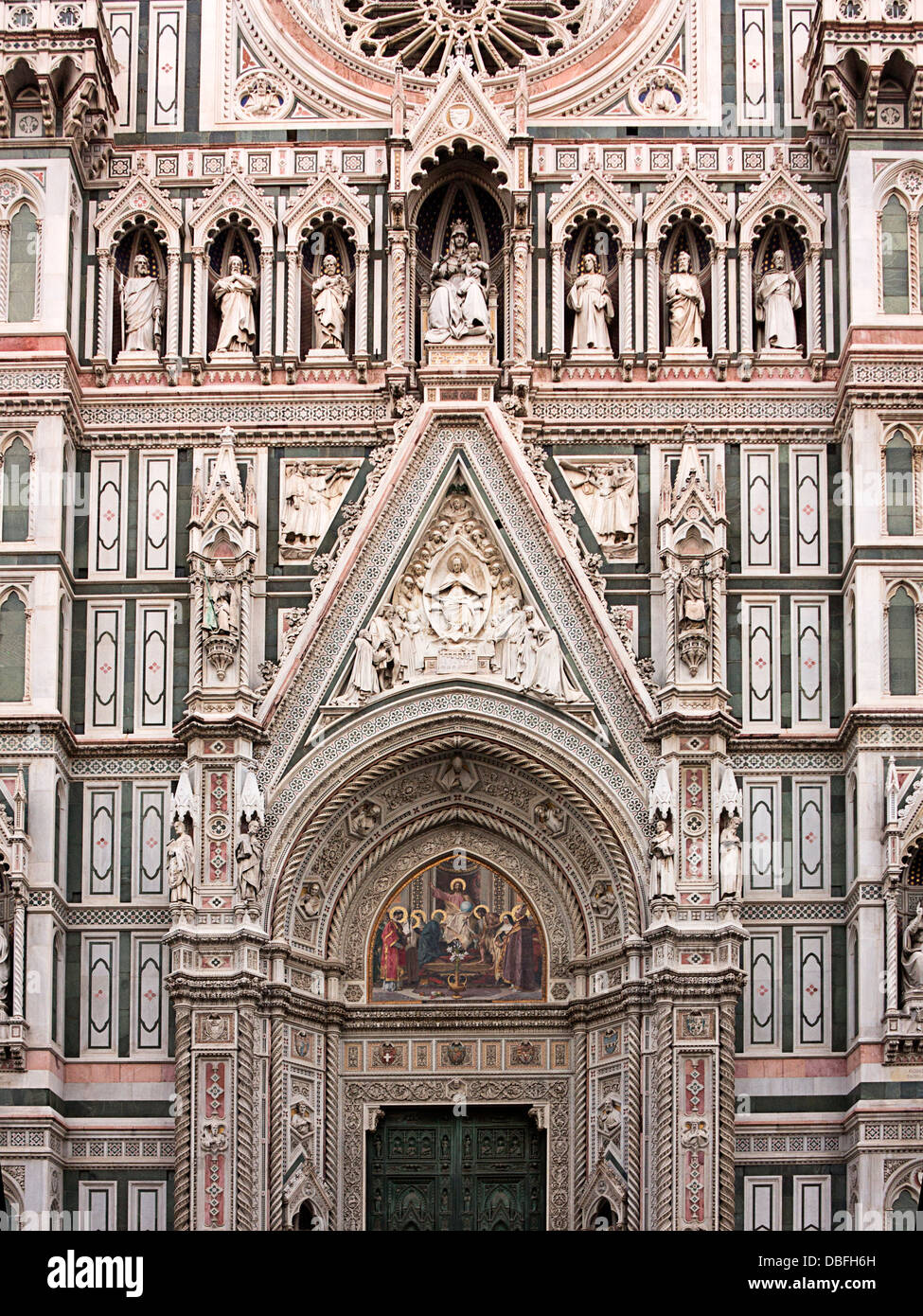 Dettaglio del Duomo Firenze Italia Foto Stock