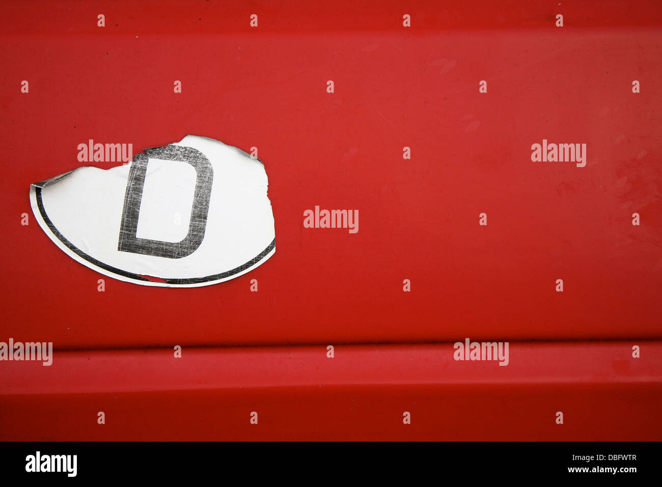 Auto vignetta per la Germania Foto Stock