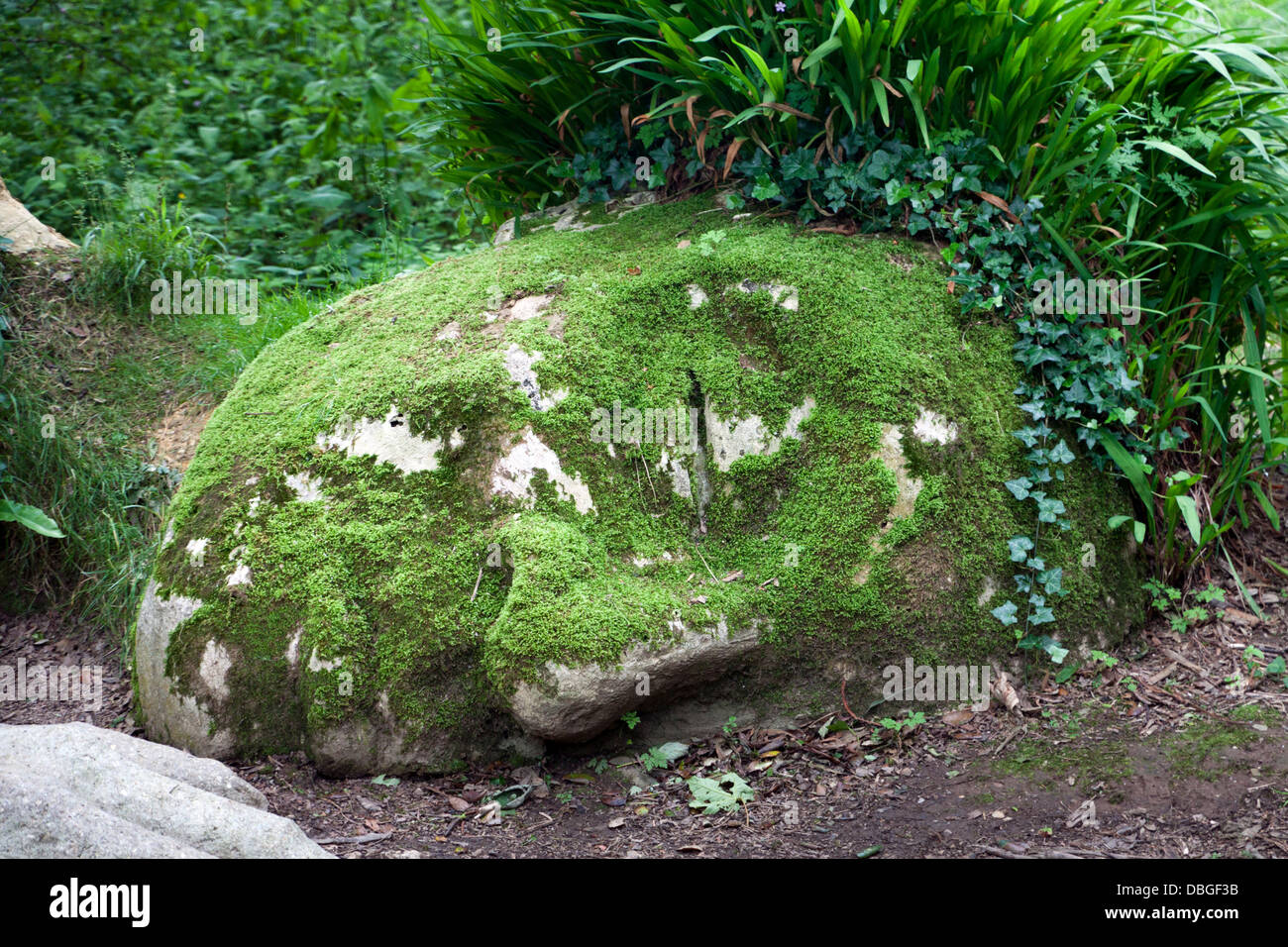 Il fango cameriera al Lost Gardens of Heligan in Cornovaglia Foto Stock