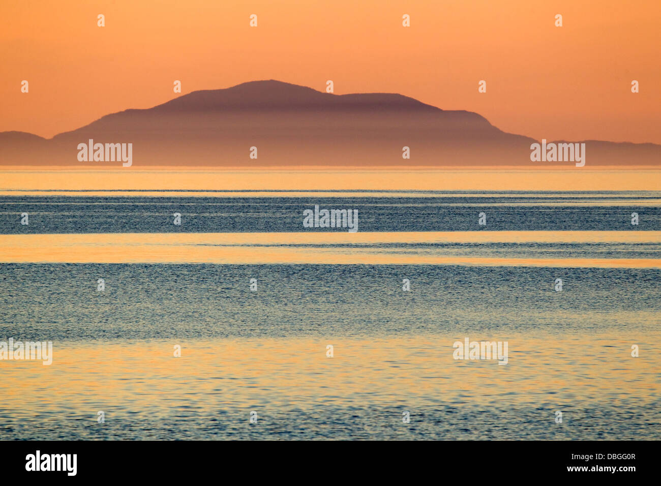 North Uist dopo il tramonto Isola di Skye, Ebridi Interne in Scozia, NEL REGNO UNITO LA006497 Foto Stock