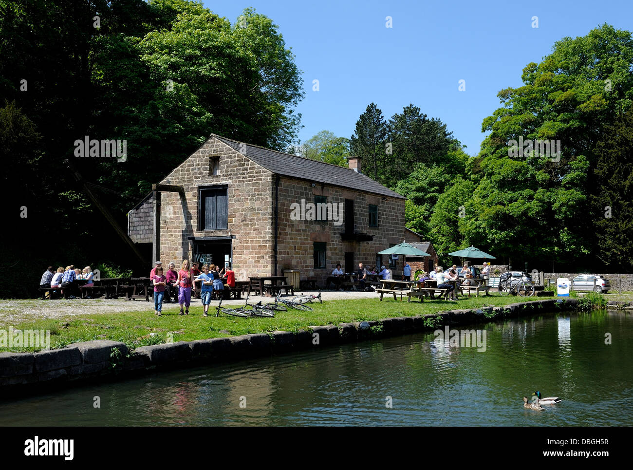 Cromford canal Derbyshire England Regno Unito Foto Stock