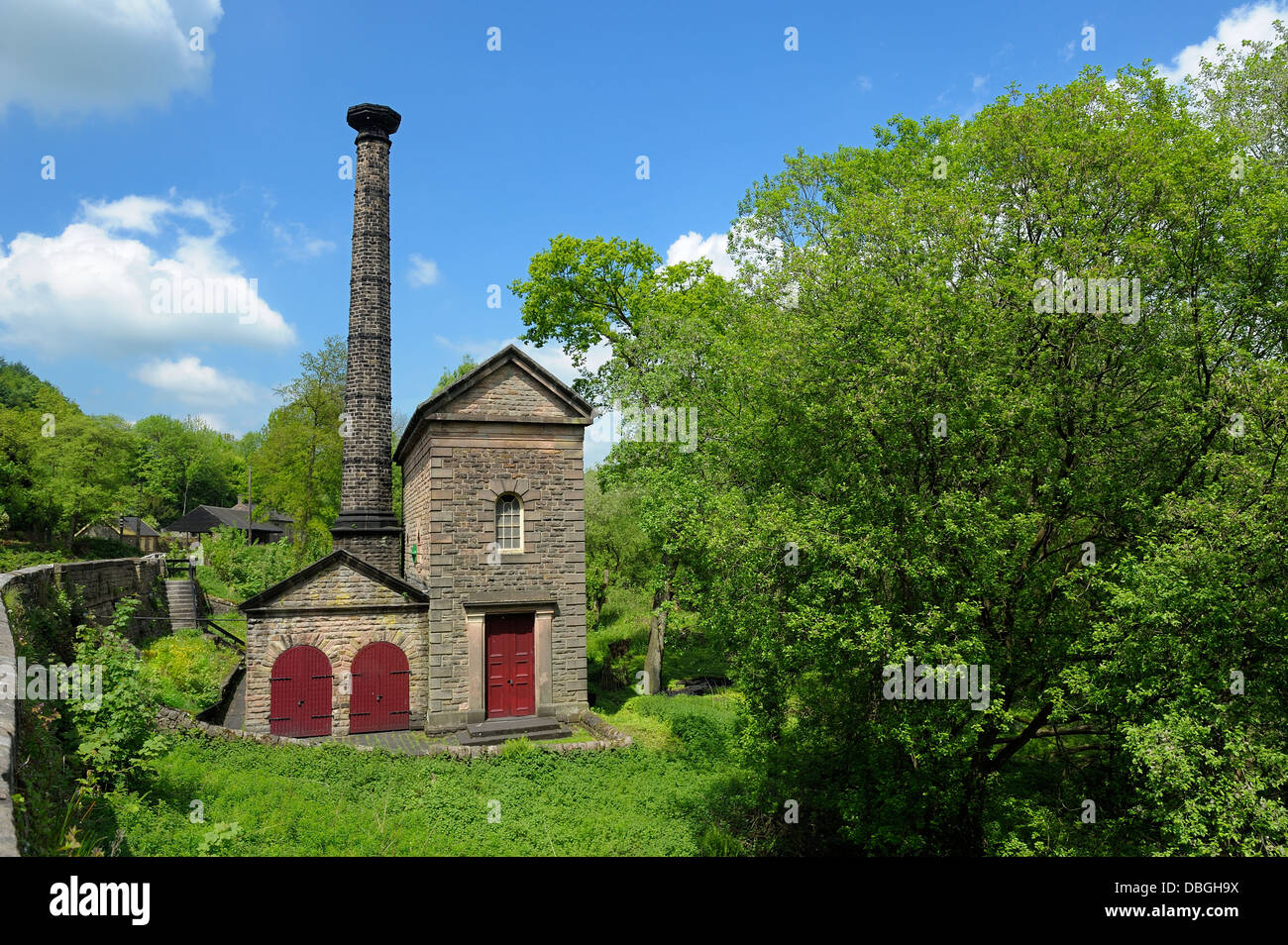 Leawood casa pompa Cromford canal Derbyshire England Regno Unito Foto Stock