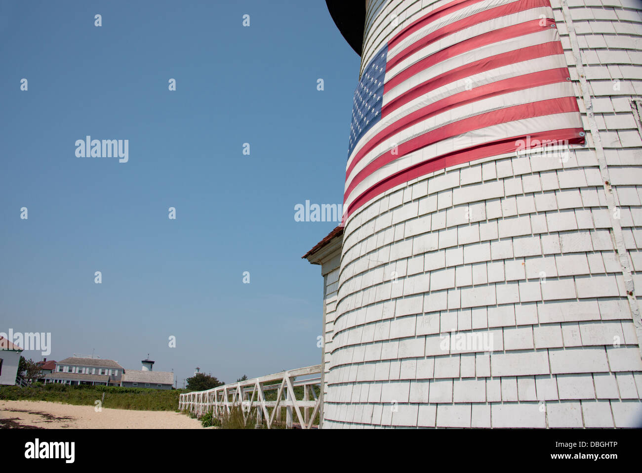 Massachusetts, Nantucket. Brant Point Lighthouse, il secondo più antico faro in noi. Registro Nazionale dei Luoghi Storici. Foto Stock