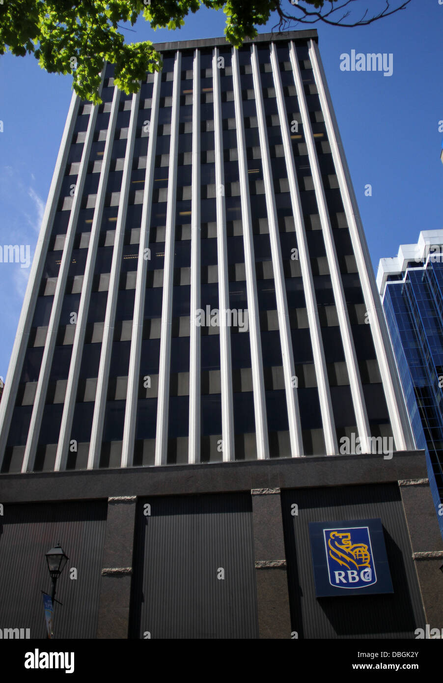 RBC Royal Bank su George St., downtown Halifax, N.S. Foto Stock