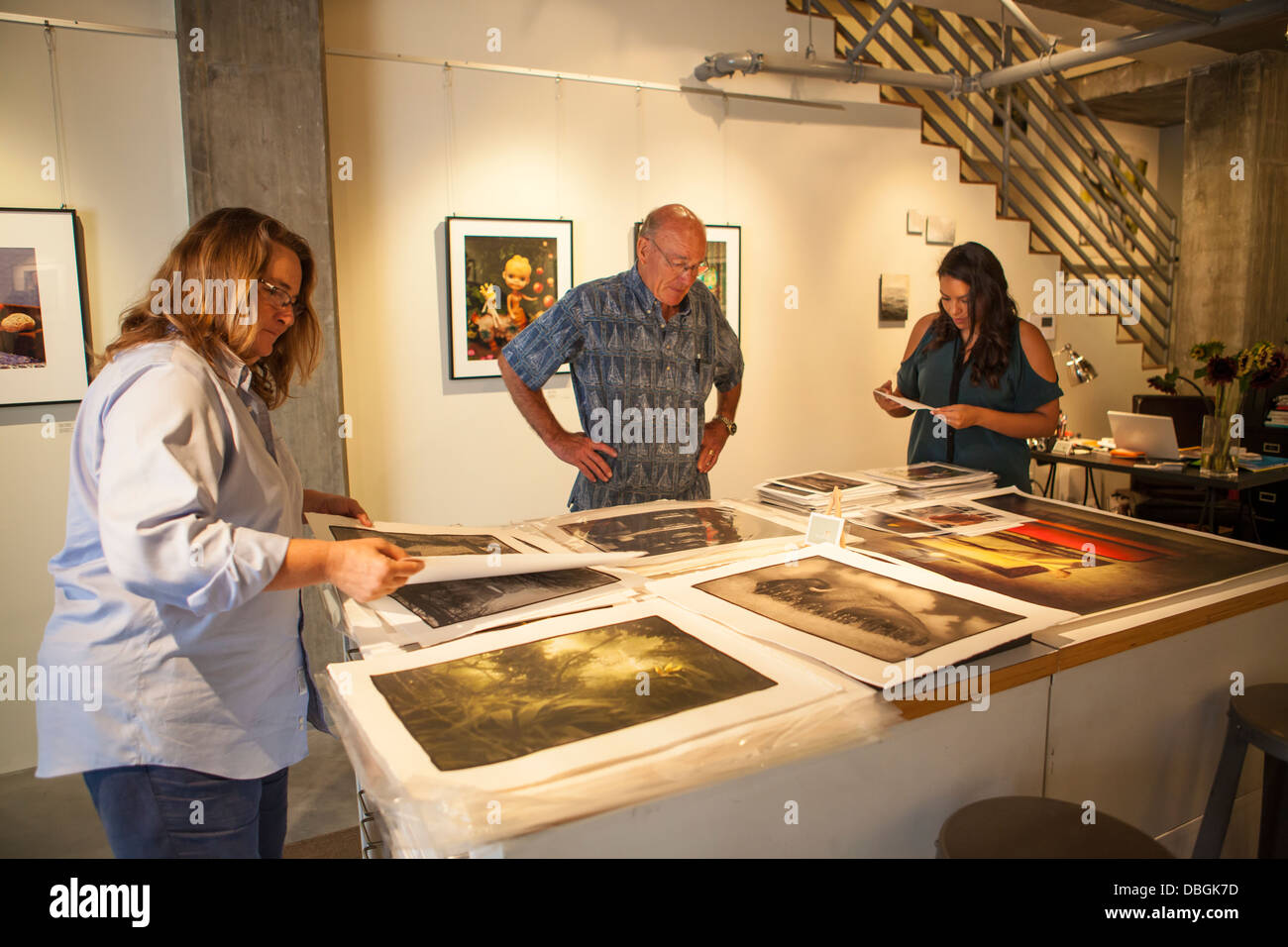 Spazio della parete Gallery, la zona di Funk, Santa Barbara, California, Stati Uniti d'America Foto Stock