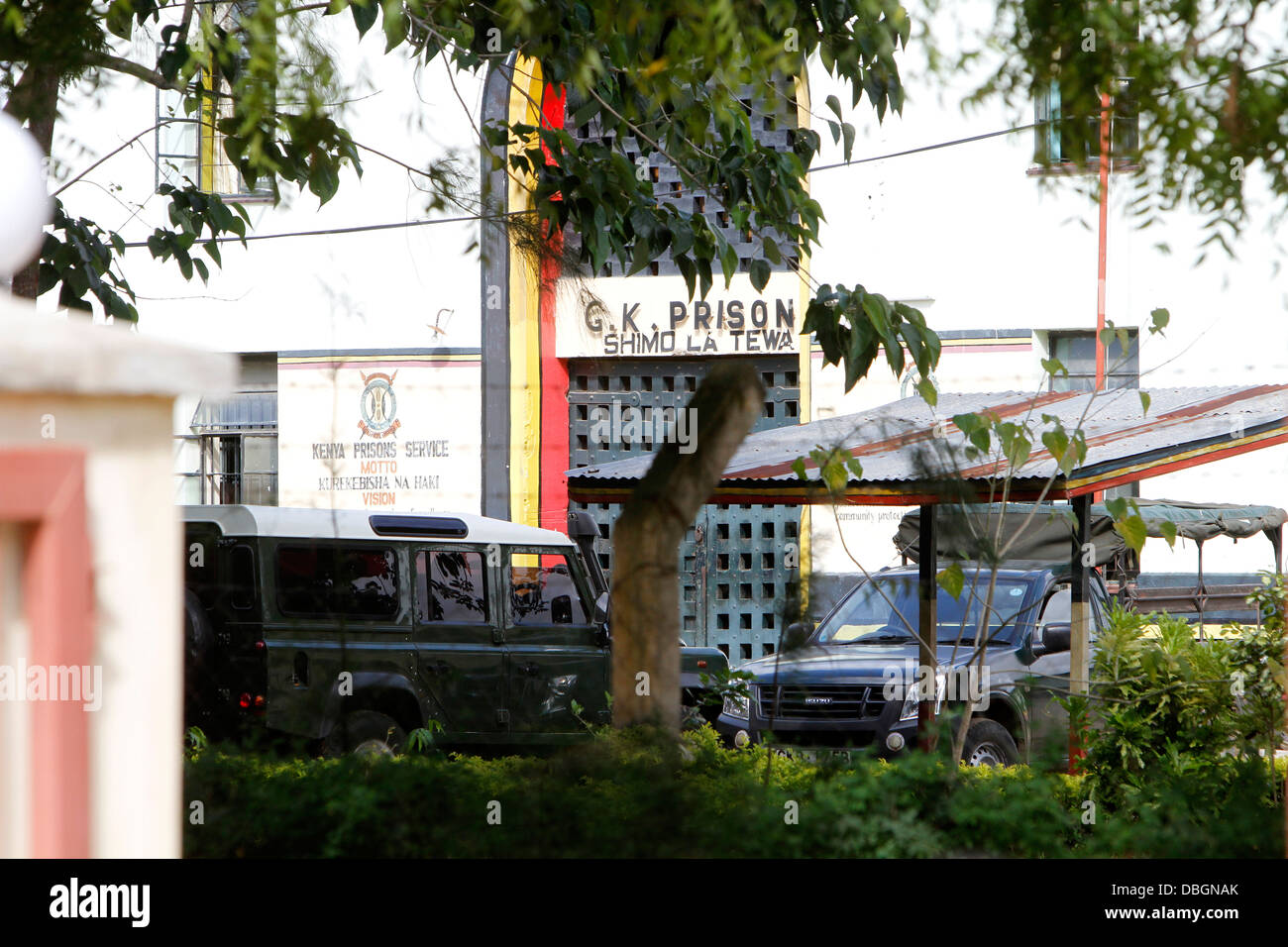 Shimo La Principali Tewa prigione, Mombasa, in Kenya. Shimo La Principali Tewa è una sicurezza massima correzione alloggiamento impianto hardcore condannati. Foto Stock