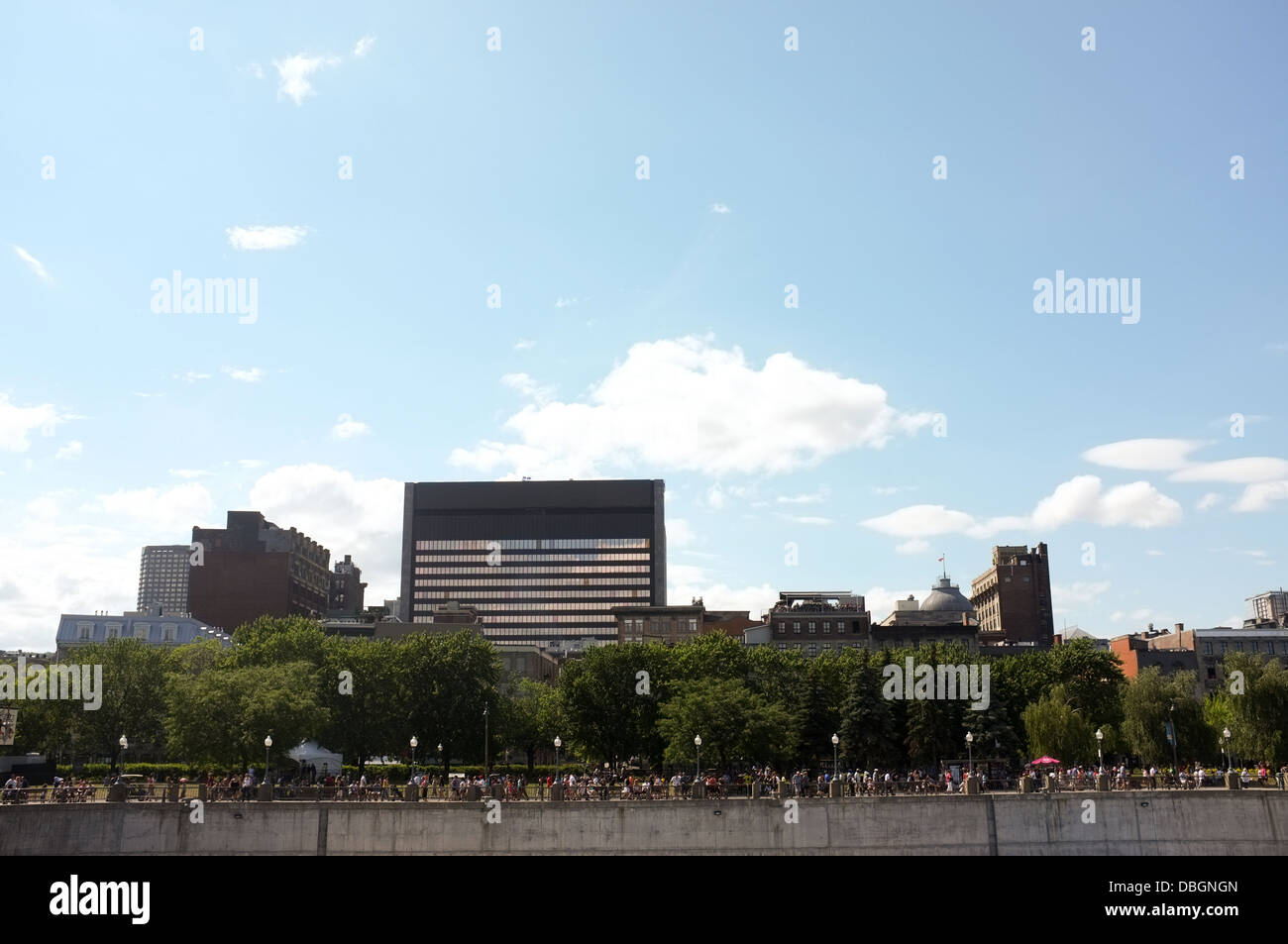 Il Canada alle celebrazioni del Giorno lungo il porto di Montreal, Quebec Foto Stock