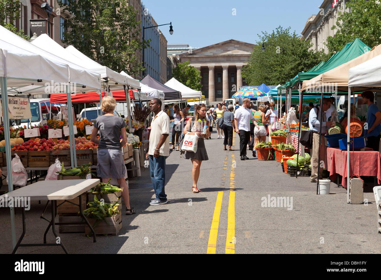 Urban farmers market - Washington DC, Stati Uniti d'America Foto Stock